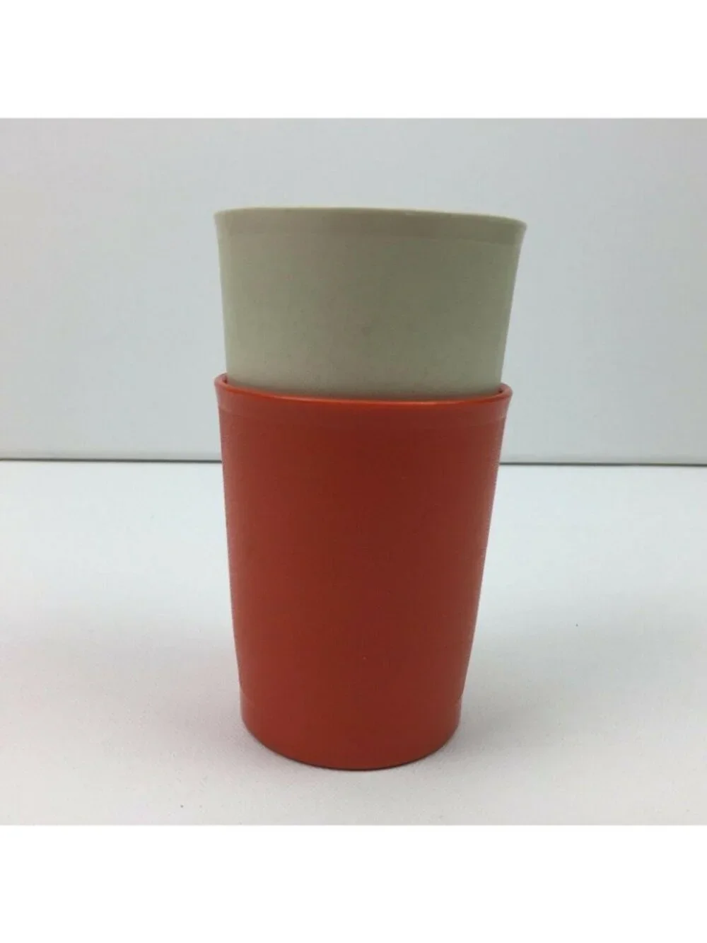 Vintage Tupperware 6 oz Tumblers Harvest 1251-9 1251-12 No Lids
